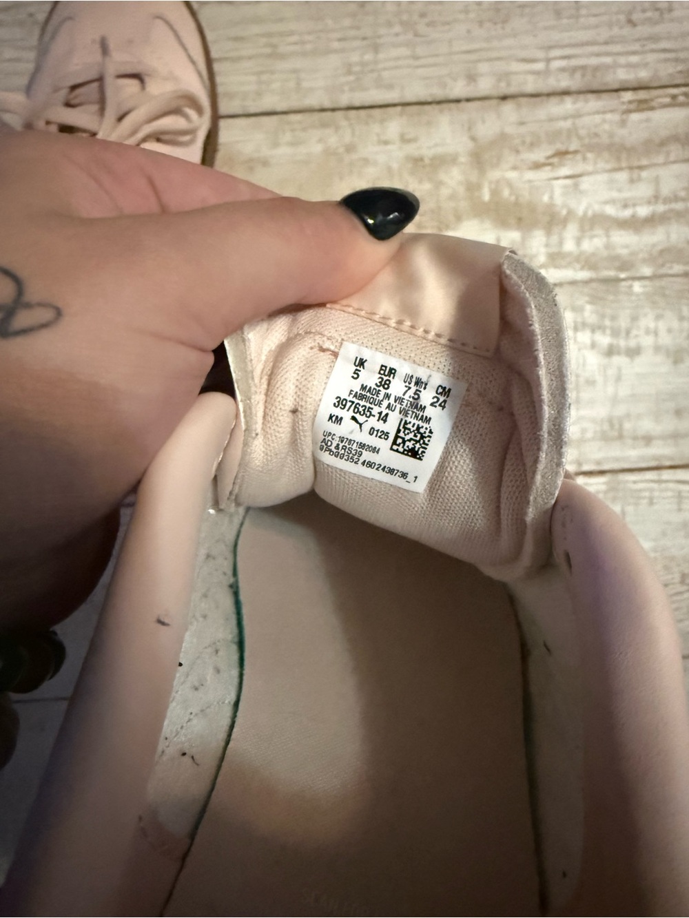 PUMA Women’s Pink Lace-Up Casual Sneakers - Picture 5 of 5